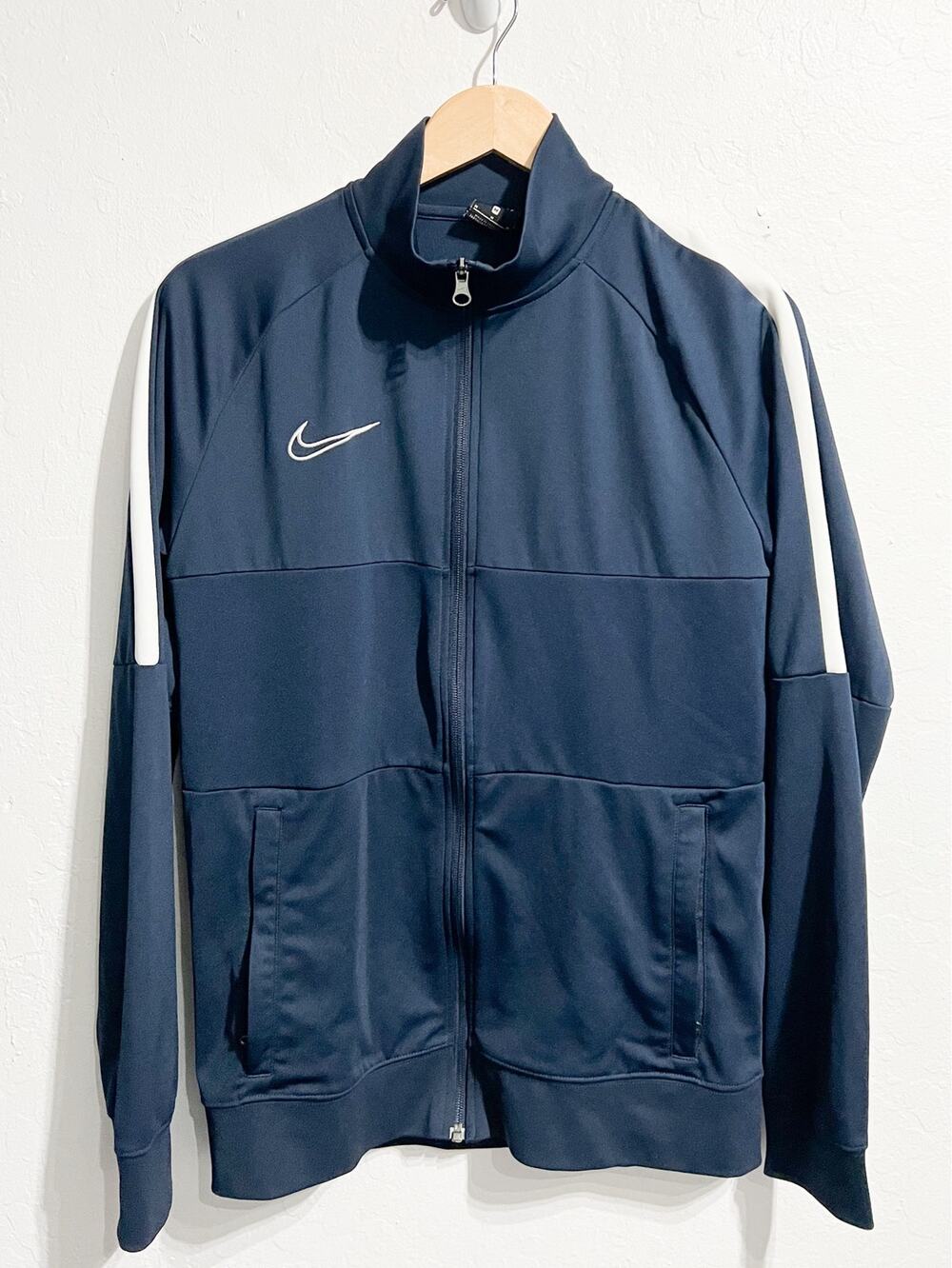 Nike Academy 19 Dri Fit Track Jacket Full Zip Mens Medium Navy Blue